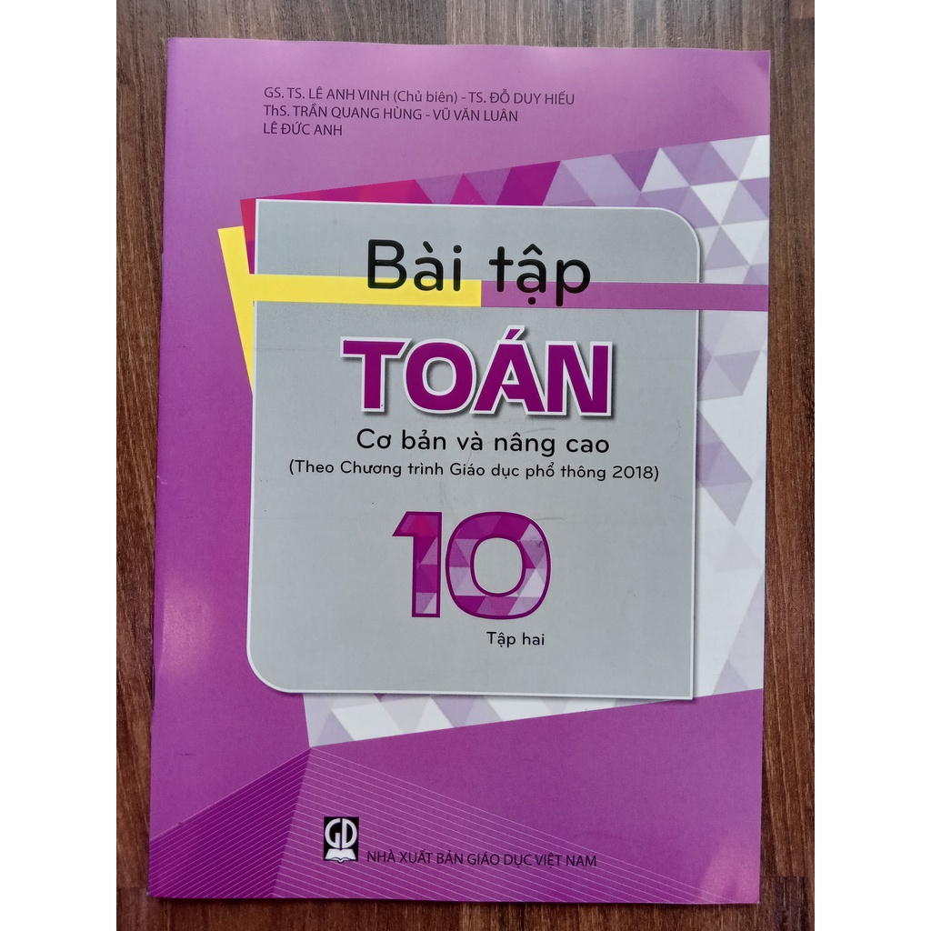 Sách - Combo Bài tập toán 10 - tập 1 + 2 cơ bản và nâng cao (Theo Chương trình Giáo dục phổ thông 2018)