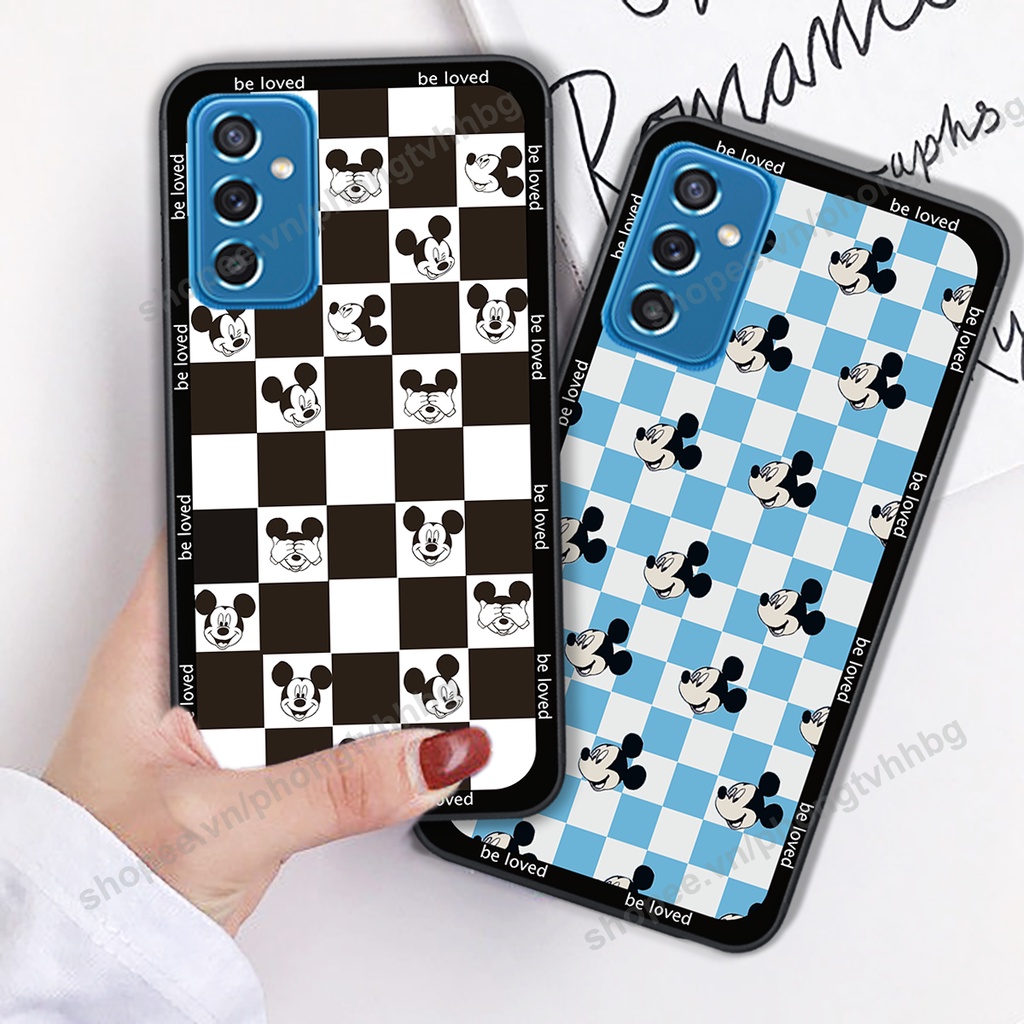 Ốp lưng Samsung M52 5G in mẫu trái tim caro, chuột mikey thể thao cực đẹp cute