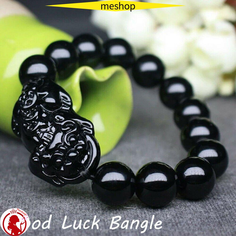 ❦Tôi❦ Vòng Tay Chuỗi Hạt 10MM Màu Đen Thời Trang