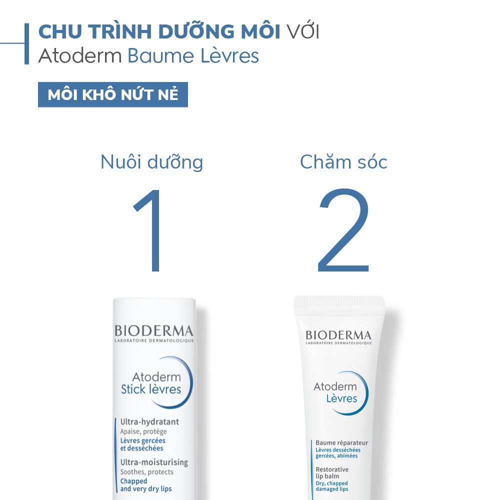 Son Dưỡng Môi Bioderma Atoderm Stick Levres 4g