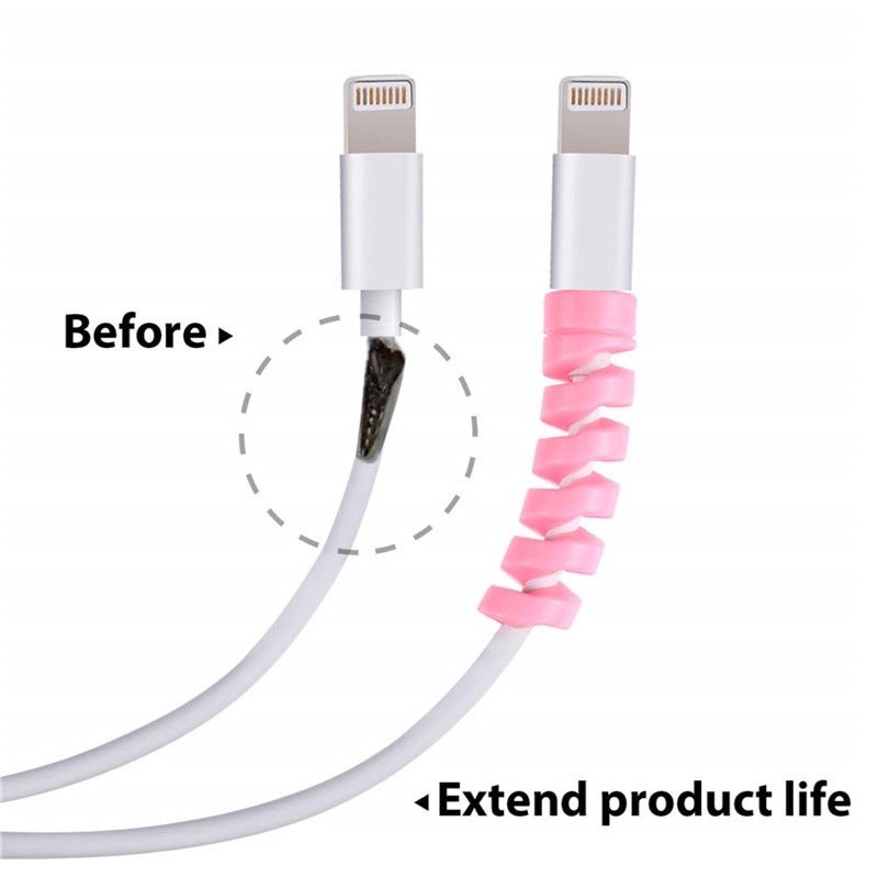 Dụng Cụ Quấn Bảo Vệ Dây Cáp Bằng Silicone Nhiều Màu