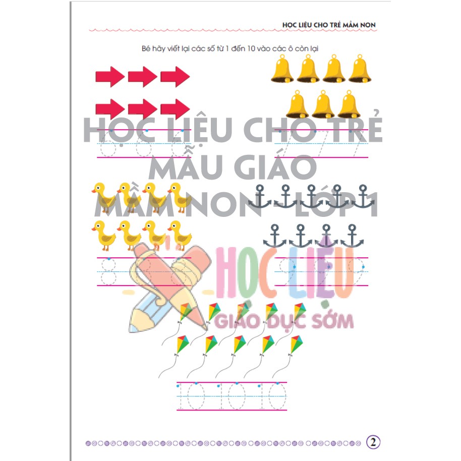 Học liệu Toán cho trẻ mầm non – Math Genius Tập 1