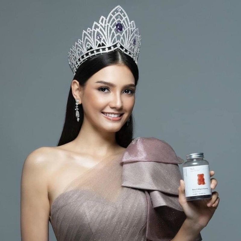 Kẹo dẻo đẹp da collagen hoa hồng Unichi Rose Collagen Gummy