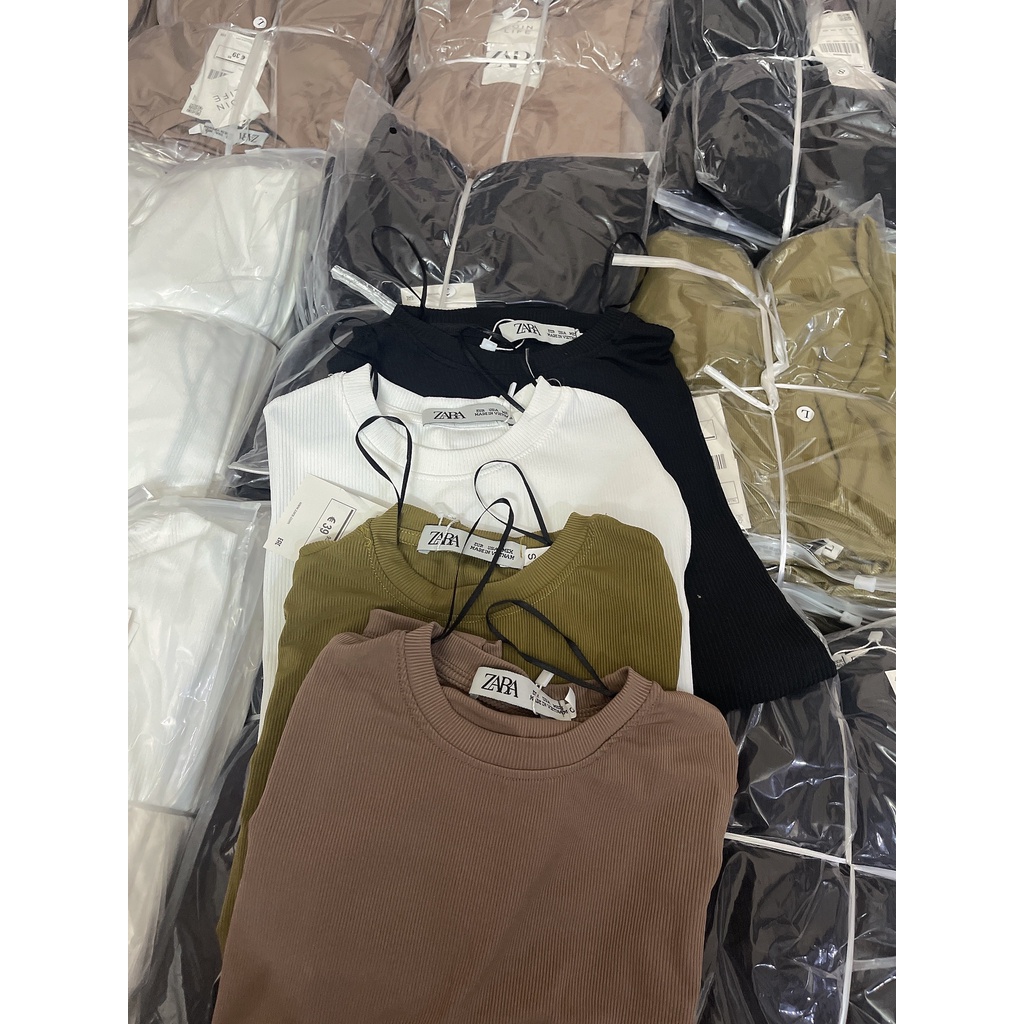 APN255 - ÁO TĂM ZR DÀI TAY CỔ TRÒN 4 MÀU CHO NỮ