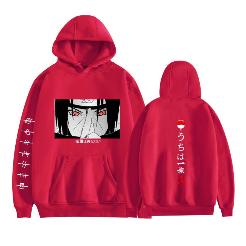 [ NHIỀU MÀU] Áo Hoodie Dài Tay Naruto, Itachi Uchiha Nam Nữ Đủ Size