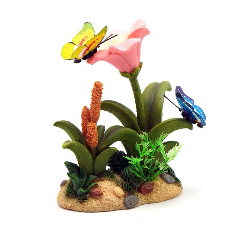 Trang Trí Hồ Cá Flower Butterfly