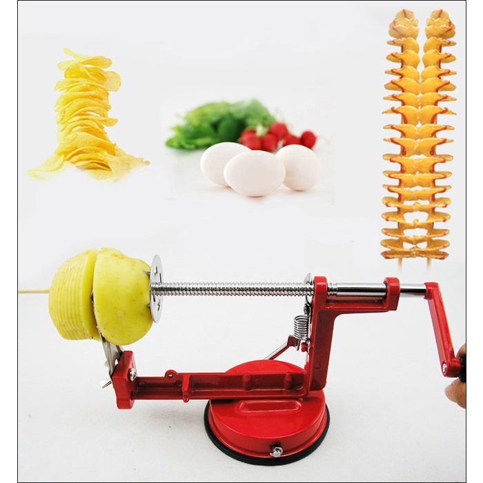 Dụng cụ cắt khoai tây lốc xoáy ANAEAT thép không gỉ đa năng tiện lợi