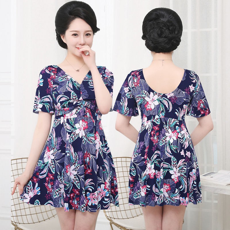 Bộ Đồ Bơi Mỏng Che Phủ Bụng Thiết Kế Dễ Thương Cho Nữ Trung Niên | BigBuy360 - bigbuy360.vn