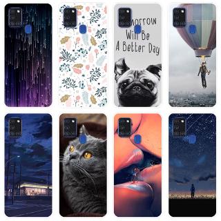 Ốp điện thoại silicon TPU họa tiết hoạt hình cho Samsung Galaxy A21s A217