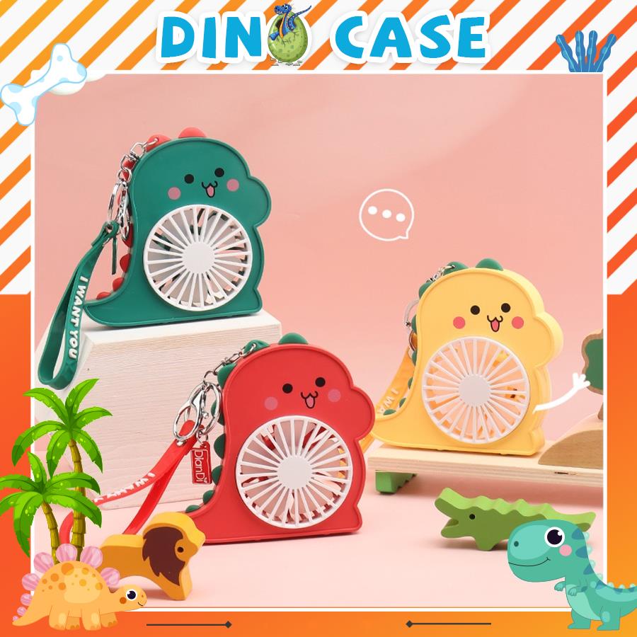 Quạt mini cầm tay chính hãng DianDi khủng long pin sạc,quạt điện cầm tay có thể móc vào túi sách
