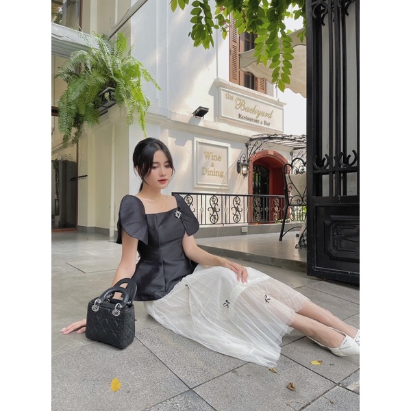 Chân váy lưới dập ly FREESIZE