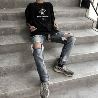 [ORDER TAOBAO] QUẦN BÒ RÁCH GỐI NAM