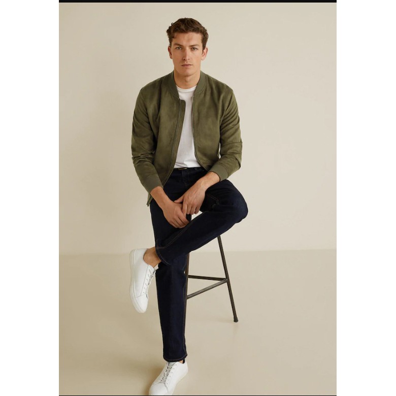 Áo khoác nam Bomber da lộn VNXK | BigBuy360 - bigbuy360.vn