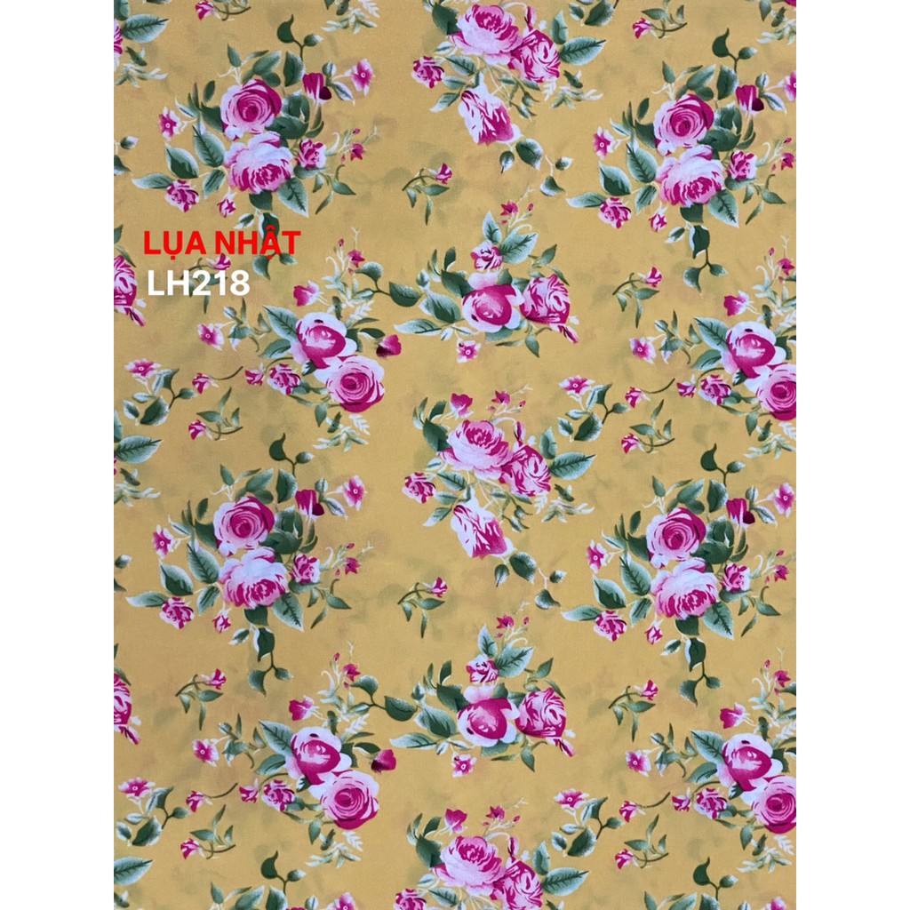 VẢI LỤA  HOA MỀM MỊN - DÒNG VẢI THÔNG DỤNG - 1 MÉT X 1M5