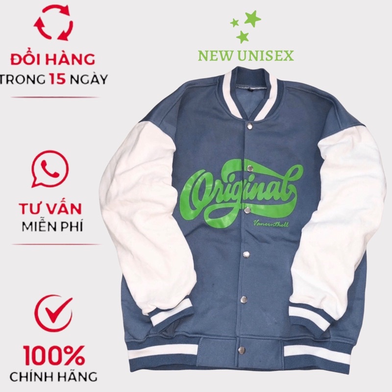 Áo Khoác Nam Nữ, Áo Khoác Cúc Bấm Nỉ Ngoại Dày Dặn, Phối 2 Màu Cá Tính TP918 [NewUnisex]