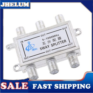 Bộ Chia Cáp Đồng Trục 5 Chiều 5-2050MHz Cho Ăng Ten TV Vệ Tinh Chất Lượng Cao