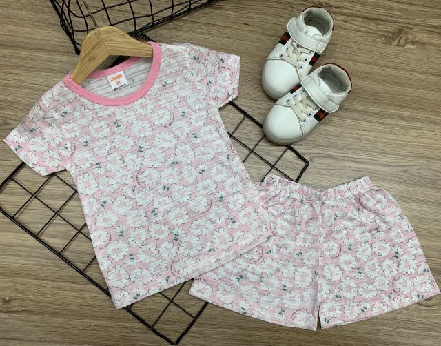 Bộ cotton xuất Nhật hàng hè siêu đẹp cho bé gái - Bộ bé gái