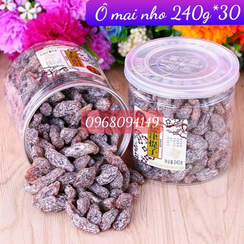 [Mã 254FMCGSALE giảm 8% đơn 500K] XÍ MUỘI NHO 240GR DATE MỚI - ĂN VẶT