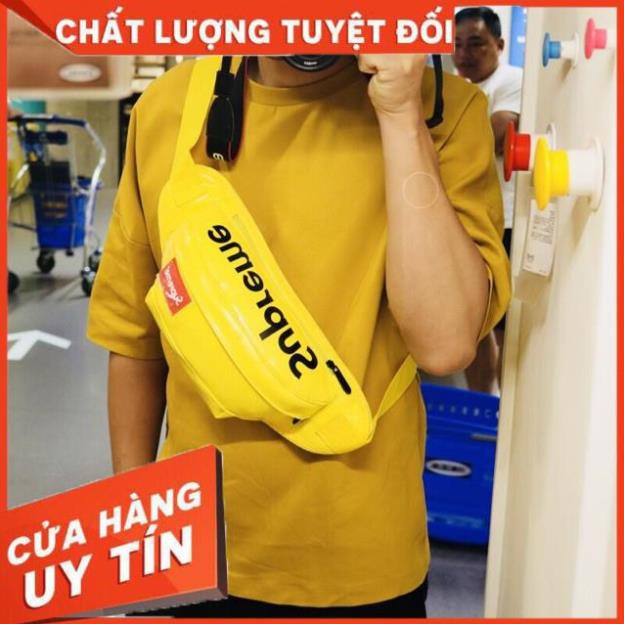 [ FLASH SALE ] Túi Đeo Chéo Da Supreme Loại Chất Đẹp ❤️freeship❤️ Nhiều Ngăn, Chống Nước Tốt, Quai Khóa Bền RiBô