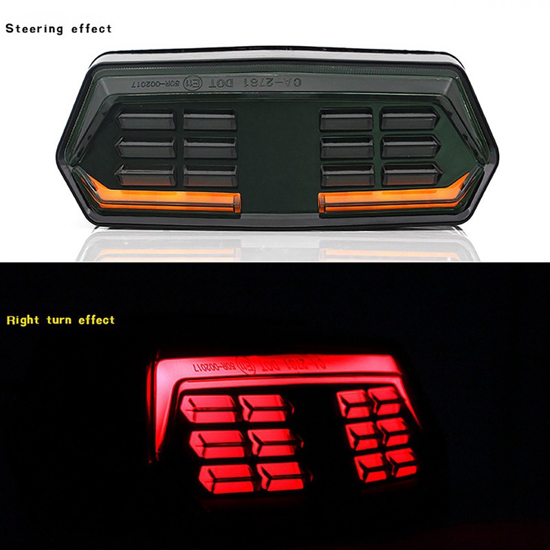 d LED Brake Tail Light Integrated Motorcycle Turn Signal Lamp for Honda Grom MSX 125 MSX125 CTX700 CBR650F YG-125