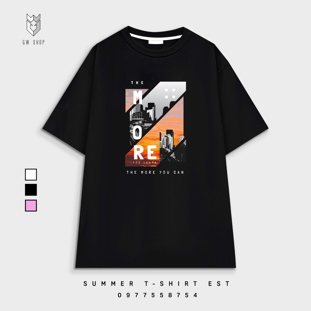 Áo thun tay lỡ nam nữ form rộng The City , áo phông nam nữ Unisex cổ tròn vải cotton - GW Shop | BigBuy360 - bigbuy360.vn