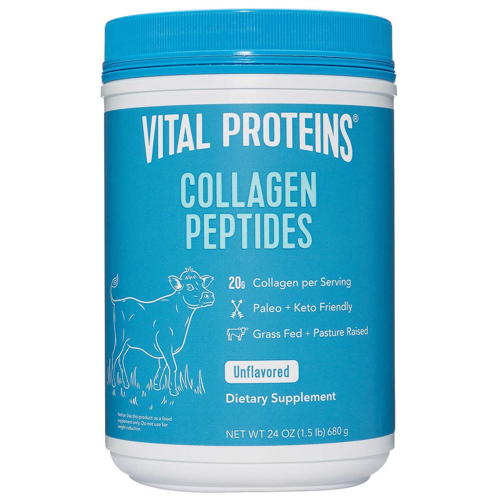 Bột Pha uống Vital Proteins Collagen Peptides Unflavored 680g/ 567g