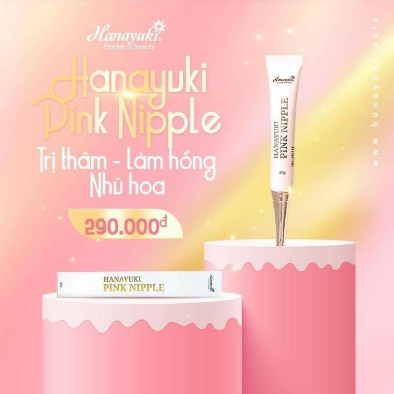 [CHÍNH HÃNG] Kem Làm Hồng Nhũ Hoa Hanayuki Pink Nipple 20gam