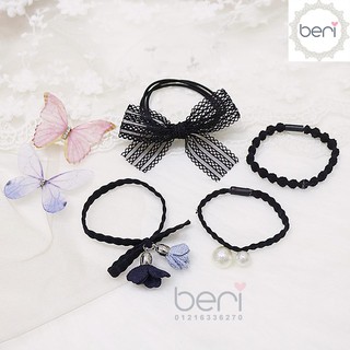 Combo 4 cột tóc Hàn Quốc BERI (đen) - CT030
