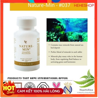 ♥️ chính hãng ♥️ 037 flp - viên bổ sung khoáng chất lô hội - forever nature min