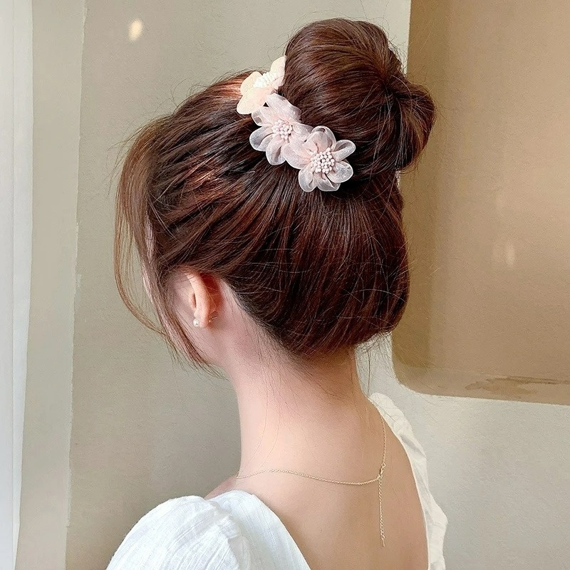 Trâm Cài Tóc Hình Hoa Nhiều Màu Sắc Phong Cách Retro Hàn Quốc Thời Trang Cho Nữ