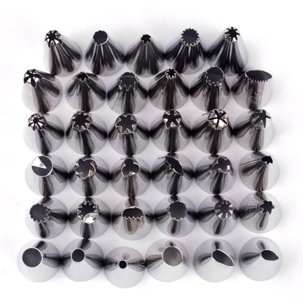 Set 10 Đuôi Bắt Kem Trang Trí Bánh Bằng Thép Không Gỉ Có Thể Tái Sử Dụng