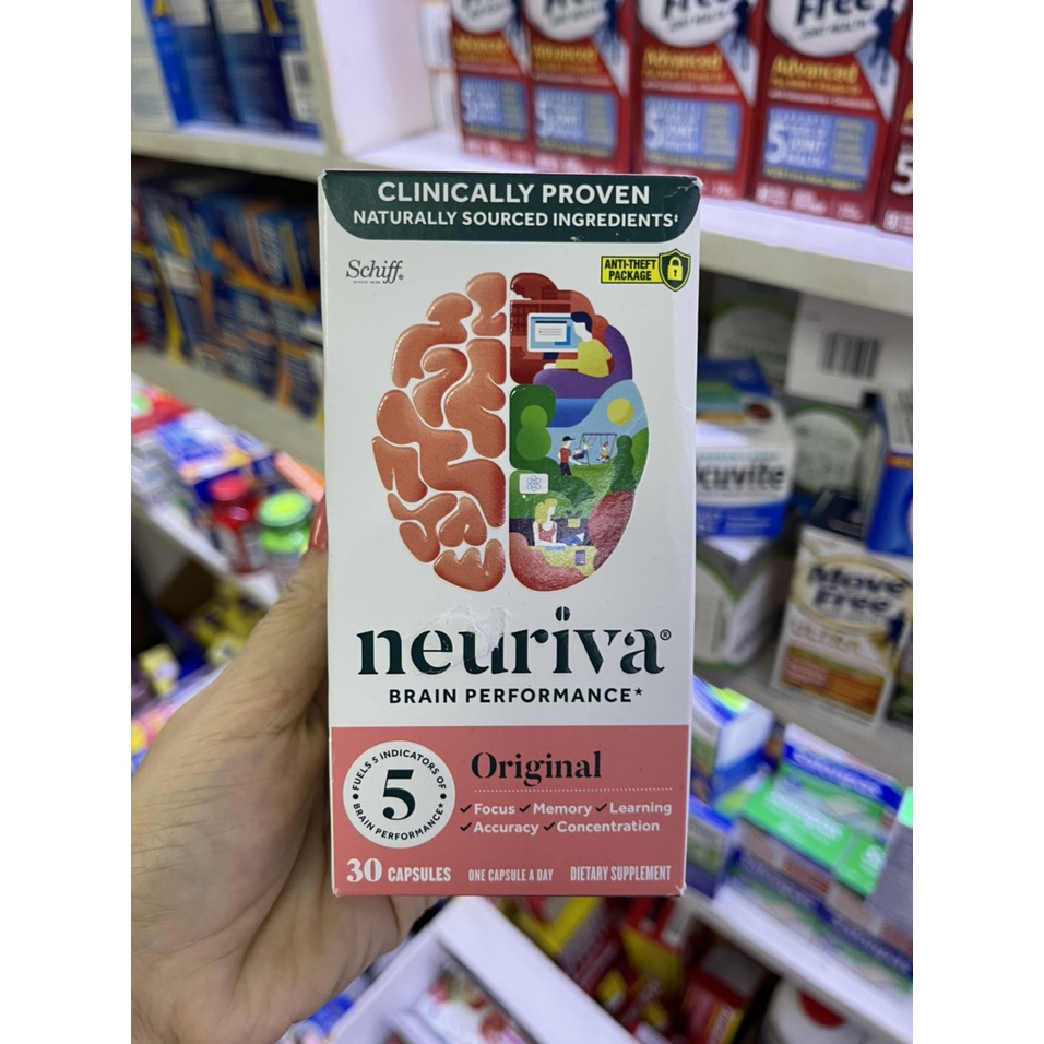 Viên uống Neuriva Brain Supplement Original bổ não tăng cường trí nhớ