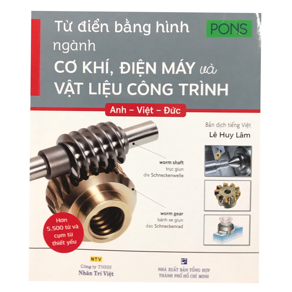 Sách - Từ điển anh- việt- đức bằng hình ngành cơ khí điện máy và vật liệu công trình