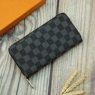 Ví dài cầm tay nam nữ PARICO VD090D kẻ caro thời trang cao cấp