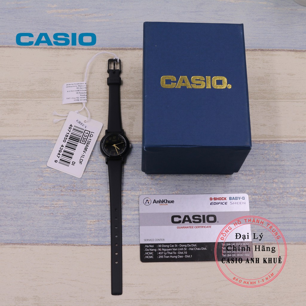 Đồng hồ nữ Casio LQ-139AMV-1LDF dây nhựa