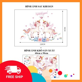 ⚡️𝗙𝗥𝗘𝗘𝗦𝗛𝗜𝗣⚡️ Decal dán tường Kì lân cho bé