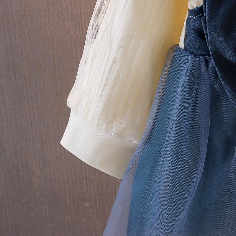 Đầm Lưới Tay Dài Phong Cách Công Chúa Cho Bé Gái 0-4 Tuổi