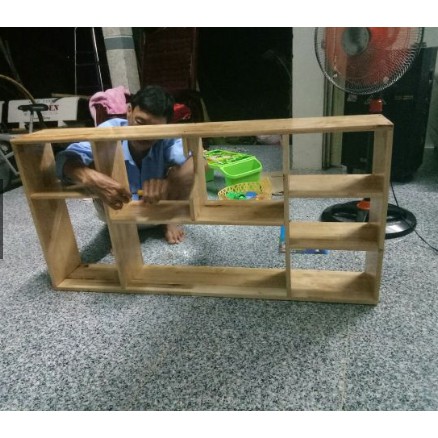 🔥MIỄN SHIP🔥 Giá Sách Kệ Sách Treo Tường Bằng Gỗ Tự Nhiên