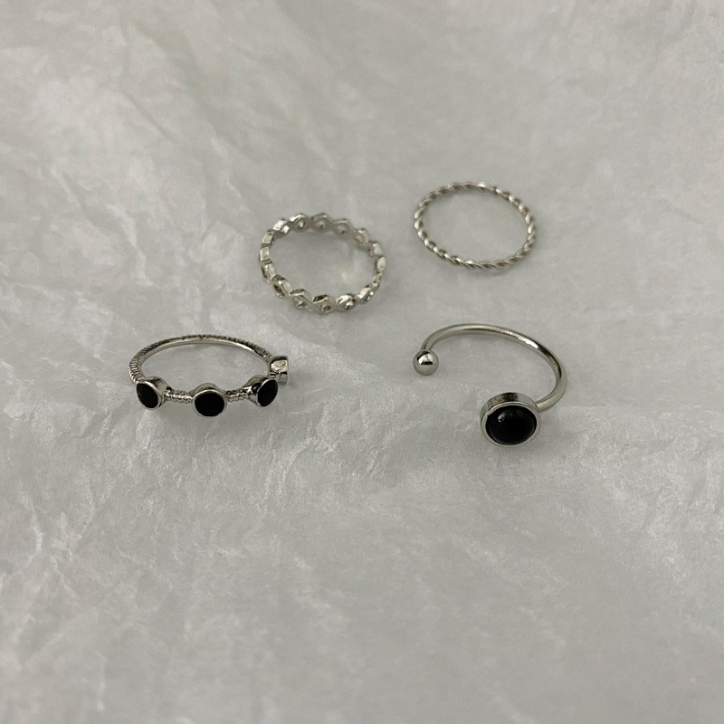 Nhẫn kim loại kiểu dáng sáng tạo thời trang