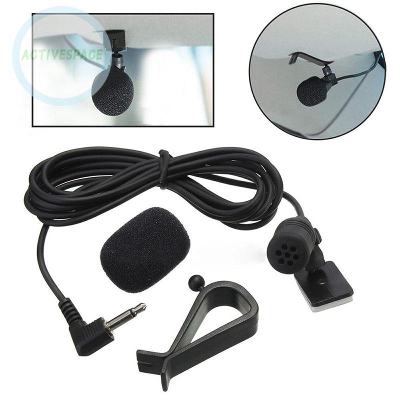 Micro thu âm mini jack cắm 2.5mm chiều dài dây 9.8inch cao cấp dành cho xe hơi