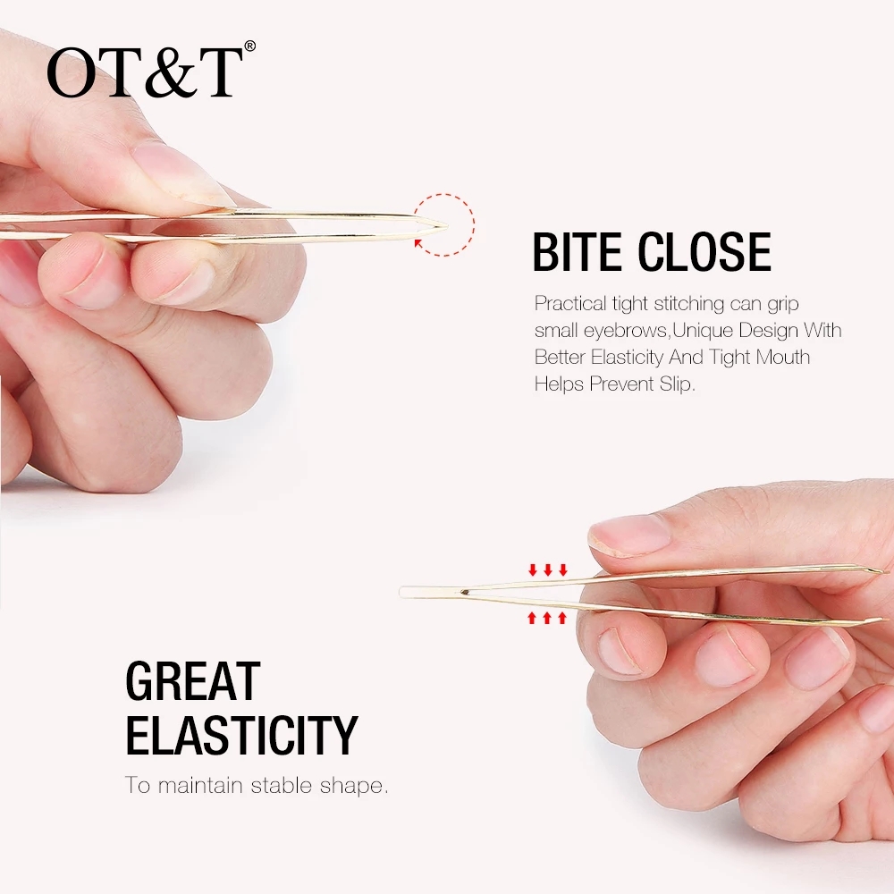 [Hàng mới về] Nhíp nhổ lông mày bằng thép không gỉ tiện lợi