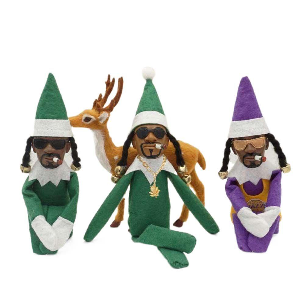 IVORY Đồ trang trí Nhân Vật Spy on A Stoop Bằng Nhựa Resin Trang Trí Năm Mới