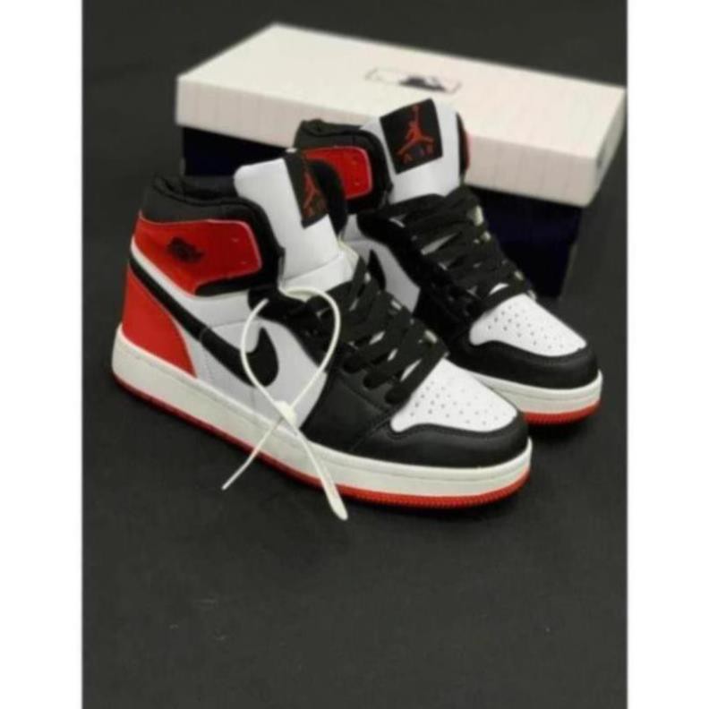 Giày thể thao J0RDAN Đen đỏ cao cổ - Tặng Box/bill | BigBuy360 - bigbuy360.vn