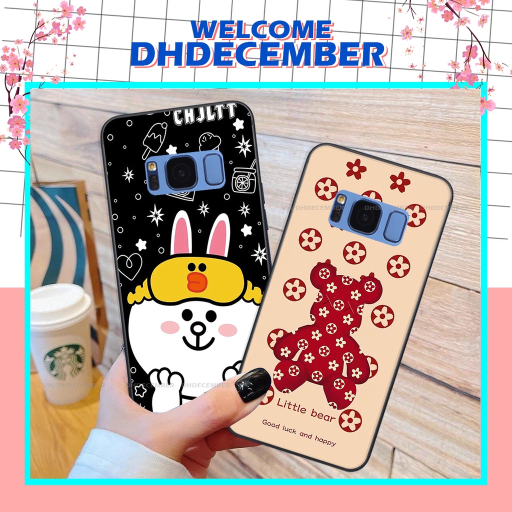 Ốp lưng Samsung Galaxy S8 / S8 PLUS in hình gấu K@ws, gấu nâu, dor@emon RẺ- ĐẸP- BỀN