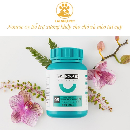 Nourse 05 - viên bổ trợ xương khớp cho chó và mèo tai cụp 160 viên/ 400 viên - LAI NHỰ PET