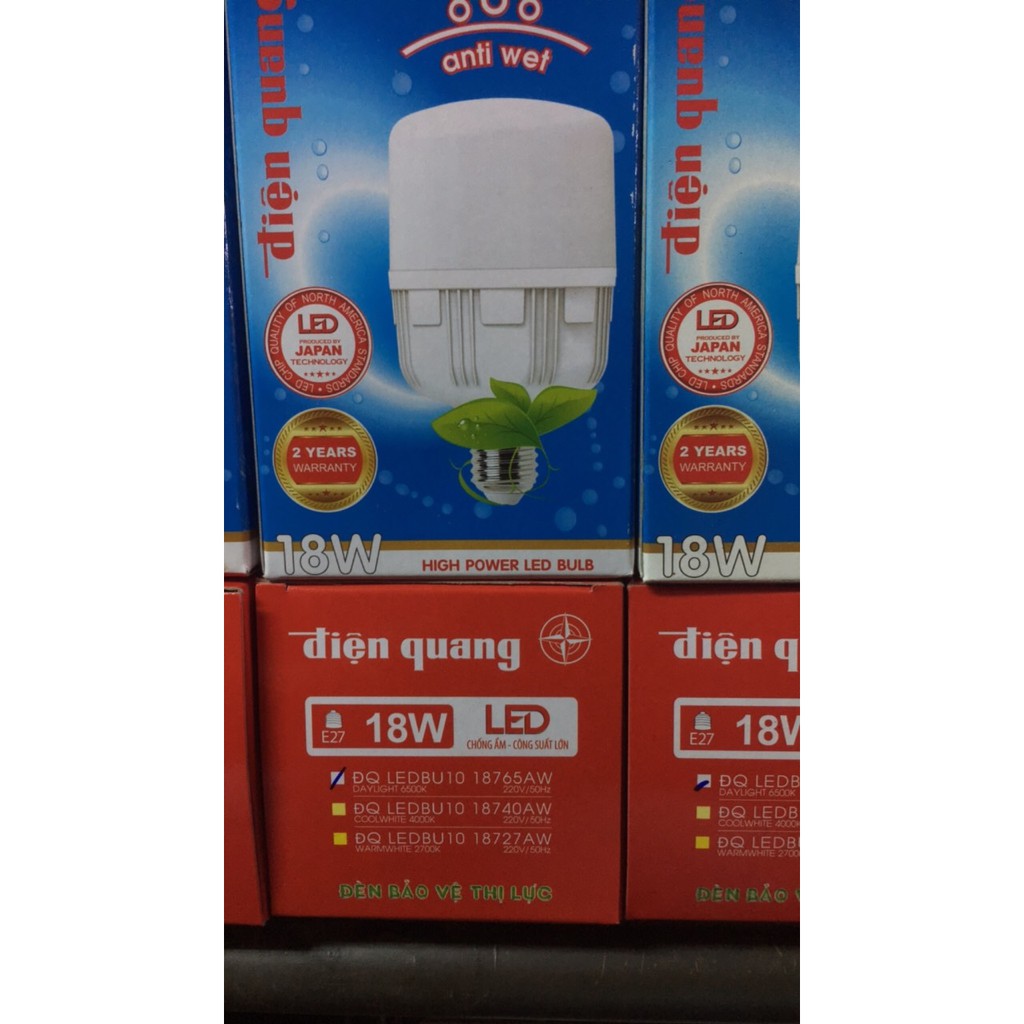 [Hoàn Tiền 100%] Bóng Đèn LED Bulb Điện Quang ĐQ Chống Ẩm 20W, 30W, 40W Hoàn Tiền 100% Nếu Không Phải Hàng Chính Hãng