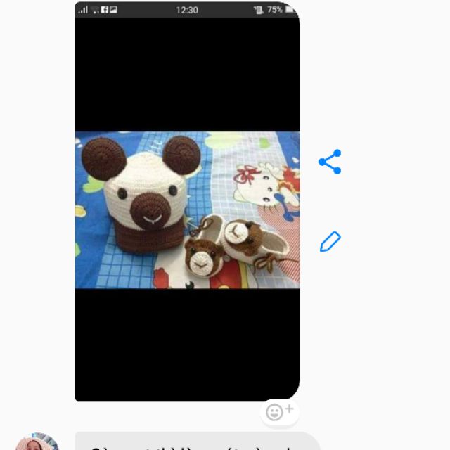Set mũ giày cho bé