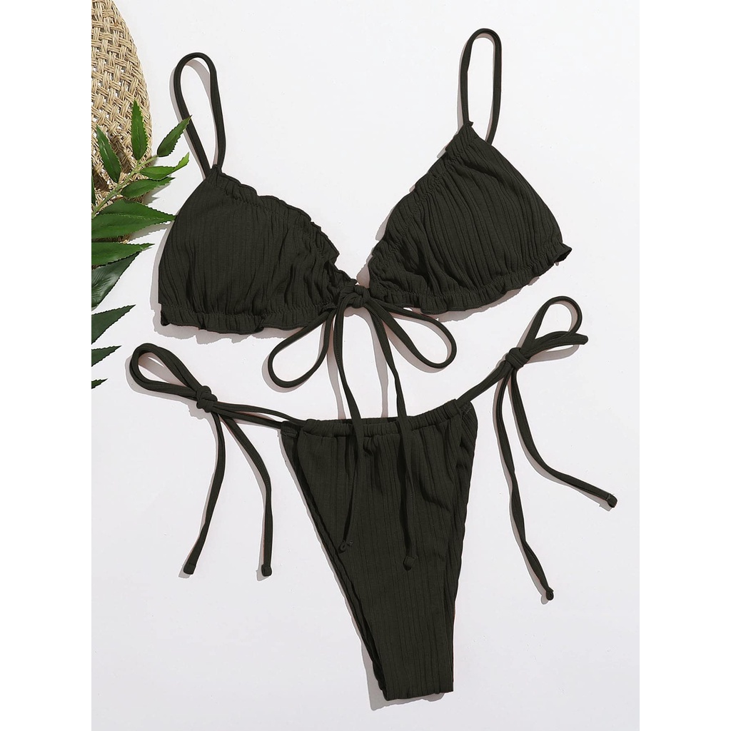 Bikini Tam Giác Dây Rút Đi Biển Siêu Nâu Tây