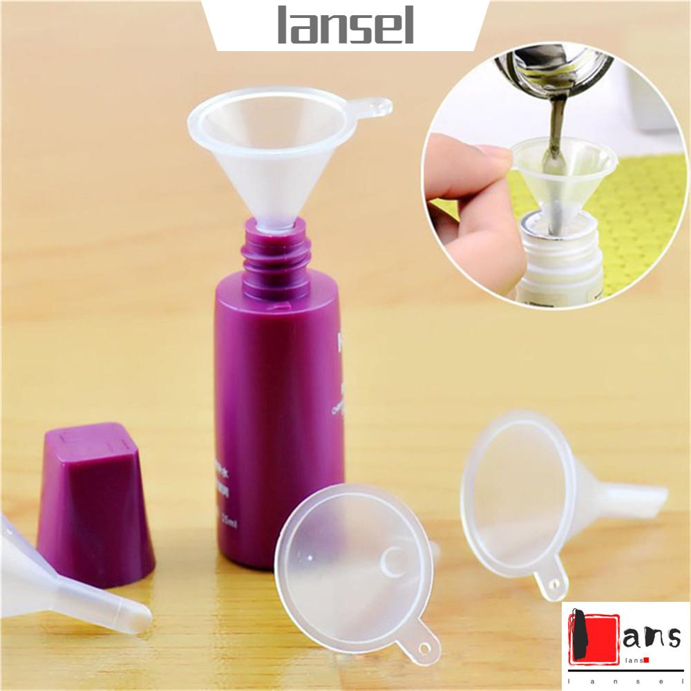 Set 5/10 Phễu Nhựa Mini Trong Suốt Dùng Đựng Nước Hoa Trong Nhà Bếp