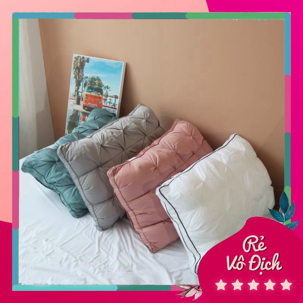 Ruột Gối nằm, 2 ruột gối  bông dúm lông vũ cao cấp (Hàng chuẩn loại 1) kích thước 48x74cm